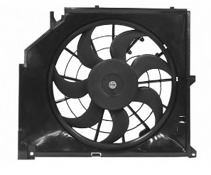 17427510617 BMW Difusor do radiador de esfriamento, montado com motor e roda de aletas