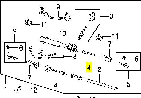 Tração de direção Subaru 34140FC000 preço, a partir de 18,05 USD