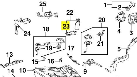 2321774021 Toyota Filtro de malha de bomba de gasolina