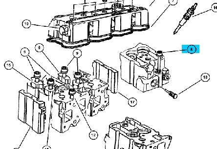 4720671AB Chrysler Parafuso de cabeça de motor (CBC)
