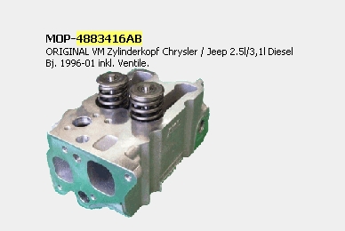 Cabeça de motor (CBC) Chrysler 4883416AA preço, a partir de 137,91 USD