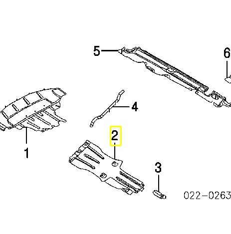 7L8825231A VAG Proteção de motor traseiro