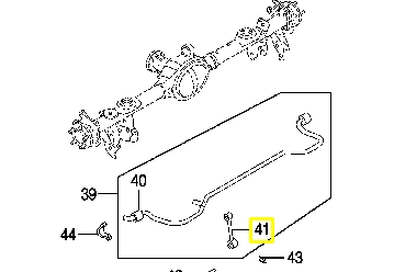 Montante de estabilizador traseiro para Ford Mustang  