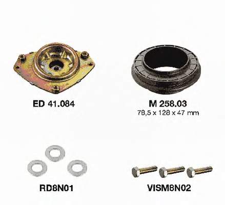 Suporte de amortecedor dianteiro esquerdo Febi 12072 preço, a partir de 56,88 USD