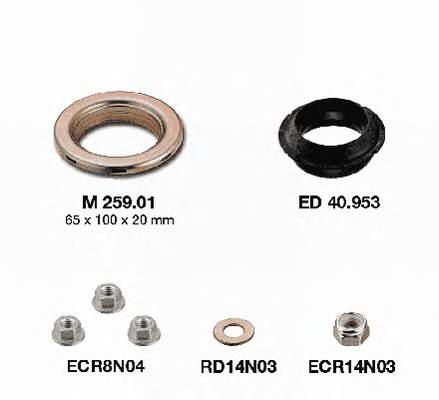 KB65901 SNR Suporte de amortecedor dianteiro