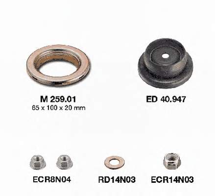 KB65904 SNR Suporte de amortecedor dianteiro