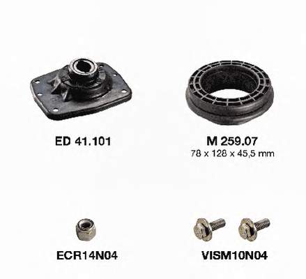 KB65916 SNR Suporte de amortecedor dianteiro esquerdo