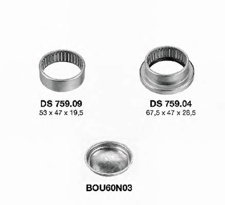 KS55902 SNR Bloco silencioso traseiro de braço oscilante, kit