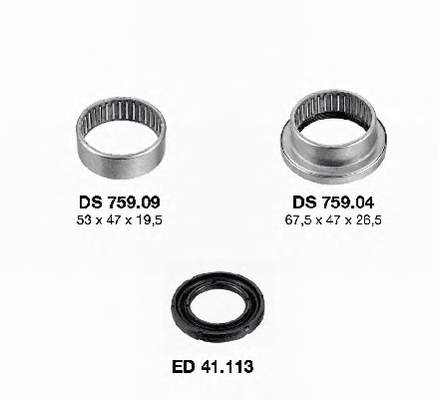 KS55903 SNR Bloco silencioso traseiro de braço oscilante, kit