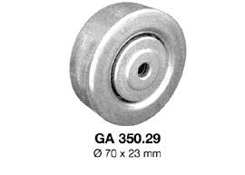 GA35029 SNR Rolo de reguladora de tensão da correia de transmissão