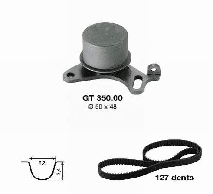 Correia do mecanismo de distribuição de gás, kit Optibelt KT1007 preço, a partir de 68,50 USD