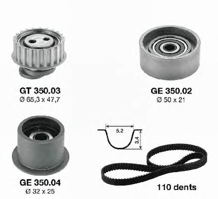 Correia do mecanismo de distribuição de gás, kit Mapco 23604 preço, a partir de 175,17 USD