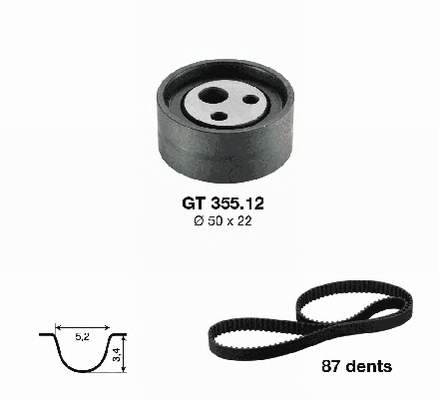 KD45513 SNR Correia do mecanismo de distribuição de gás, kit