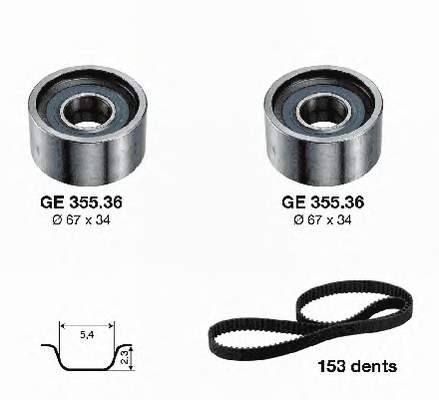 Correia do mecanismo de distribuição de gás, kit SNR KD45526 preço, a partir de 113,56 USD