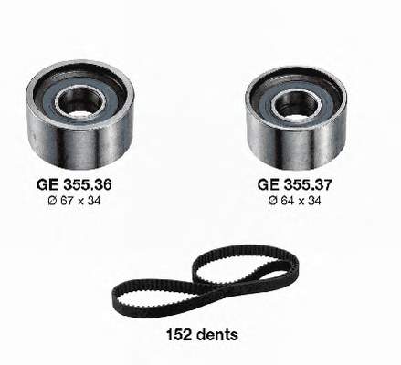 KD45535 SNR Correia do mecanismo de distribuição de gás, kit