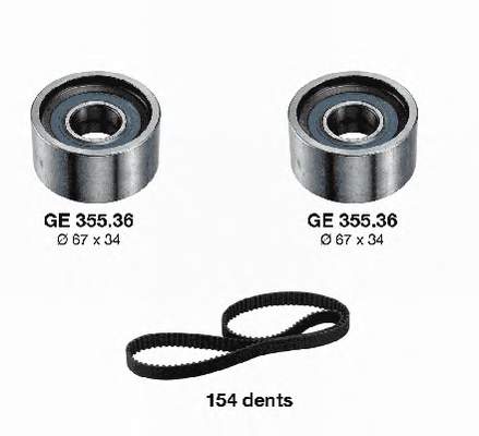 KD45536 SNR Correia do mecanismo de distribuição de gás, kit