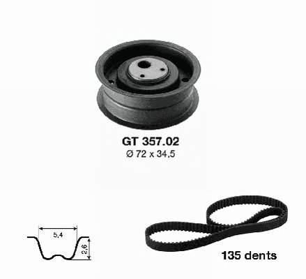 Correia do mecanismo de distribuição de gás, kit Optibelt KT1003 preço, a partir de 38,56 USD