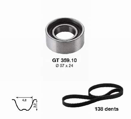 06A198119A VAG Correia do mecanismo de distribuição de gás, kit