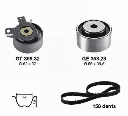 Correia do mecanismo de distribuição de gás, kit SIL TK1031 preço, a partir de 90,28 USD