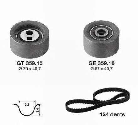 Correia do mecanismo de distribuição de gás, kit Swag 62020011 preço, a partir de 138,14 USD