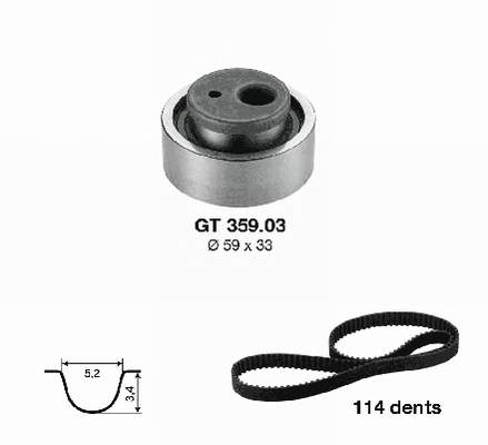 Correia do mecanismo de distribuição de gás, kit Swag 99020061 preço, a partir de 58,54 USD