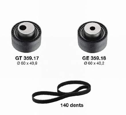 KD45929 SNR Correia do mecanismo de distribuição de gás, kit