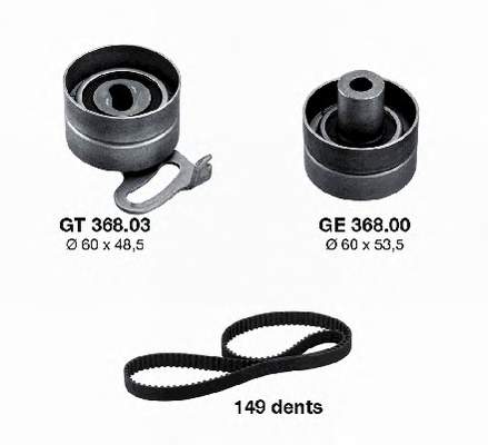 CT786K1 Continental/Siemens Correia do mecanismo de distribuição de gás, kit