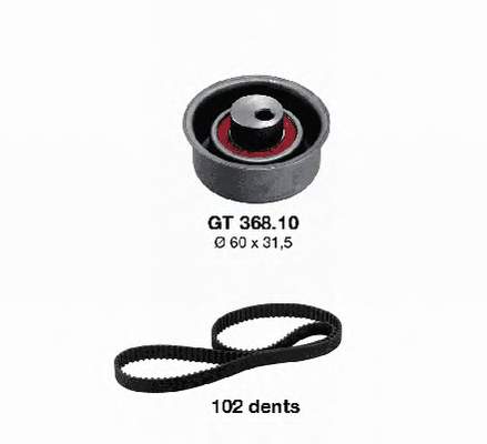 KTB139 Dayco Correia do mecanismo de distribuição de gás, kit