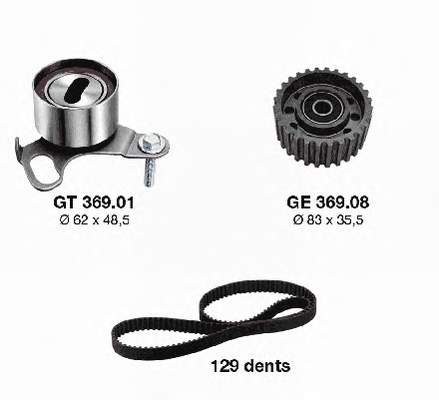 Correia do mecanismo de distribuição de gás, kit Japan Parts KDDT01 preço, a partir de 97,76 USD