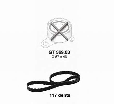 KTB623 Dayco Correia do mecanismo de distribuição de gás, kit