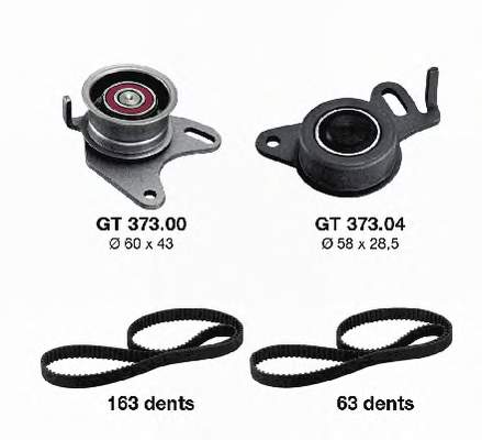 KD47300 SNR Correia do mecanismo de distribuição de gás, kit