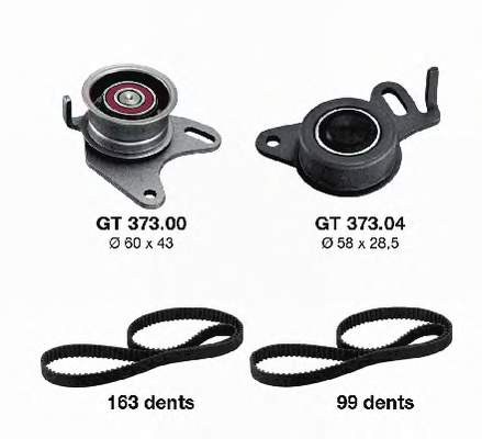 KD47301 SNR Correia do mecanismo de distribuição de gás, kit