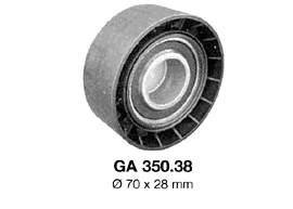 Rolo de reguladora de tensão da correia de transmissão SNR GA35038 preço, a partir de 43,84 USD