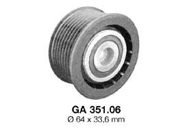 GA35106 SNR Rolo de reguladora de tensão da correia de transmissão