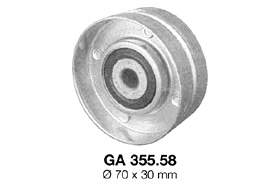 GA35558 SNR Rolo parasita da correia de transmissão