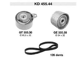 8660001600 Renault (RVI) Correia do mecanismo de distribuição de gás, kit
