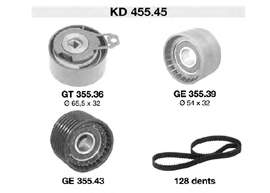 KD45545 SNR Correia do mecanismo de distribuição de gás, kit