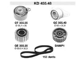 Correia do mecanismo de distribuição de gás, kit Gates K035561XS