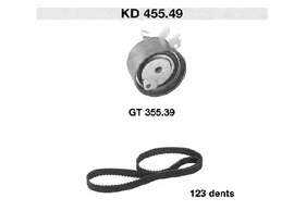 7701477012 Renault (RVI) Correia do mecanismo de distribuição de gás, kit