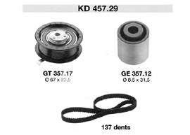 KTB267 Dayco Correia do mecanismo de distribuição de gás, kit