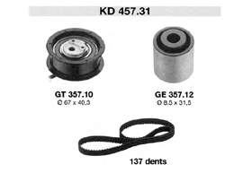 KD45731 SNR Correia do mecanismo de distribuição de gás, kit
