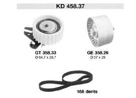 KD45837 SNR Correia do mecanismo de distribuição de gás, kit