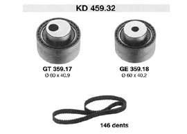 00000831S3 Peugeot/Citroen Correia do mecanismo de distribuição de gás, kit