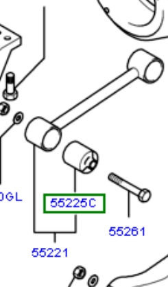 Bloco silencioso do braço oscilante superior traseiro Hyundai/Kia 552254A000 preço, a partir de 15,18 USD