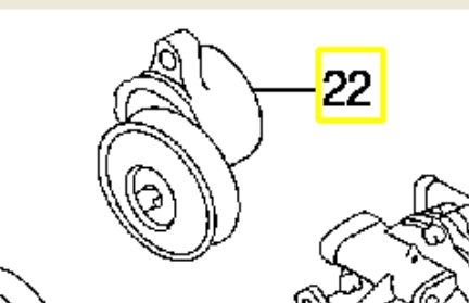 1754077E10 Suzuki Reguladora de tensão da correia de transmissão