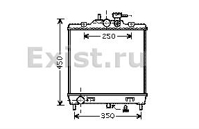 2531007100 Hyundai/Kia Radiador de esfriamento de motor