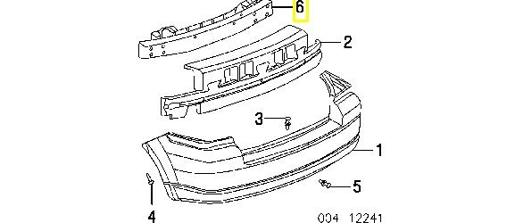 Reforçador do pára-choque traseiro para Dodge Caliber R/T PM