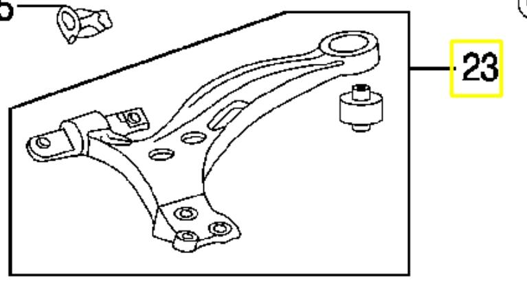 Braço oscilante inferior esquerdo de suspensão dianteira BS279L Japan Parts
