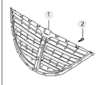 Grelha do radiador para SsangYong Rodius  