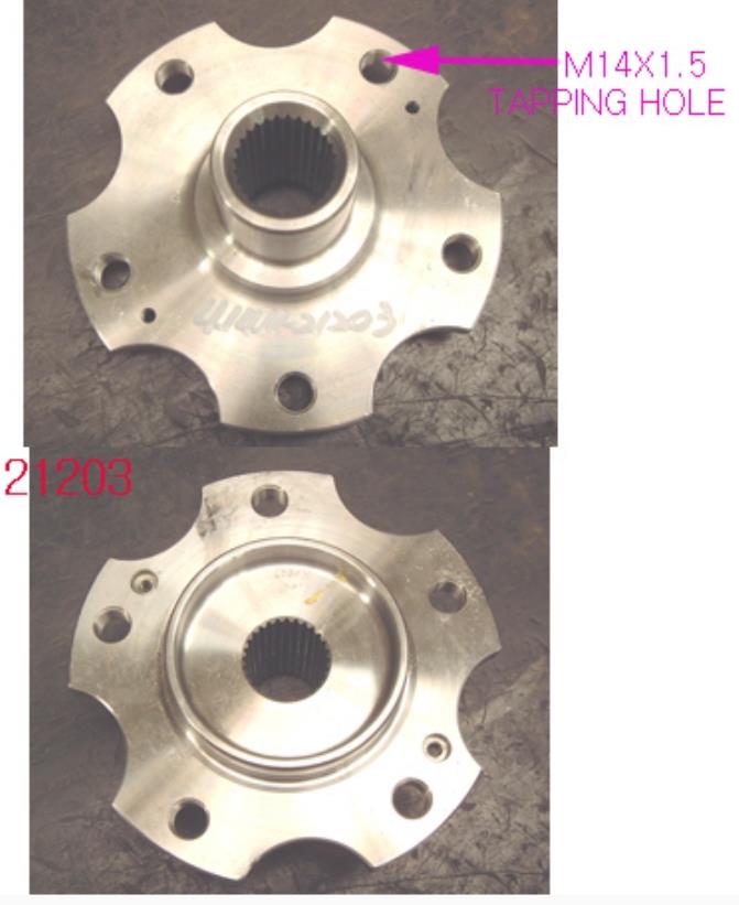 Cubo traseiro para SsangYong Rodius  